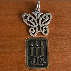 James Avery Retired Open Lace Butterfly Charm